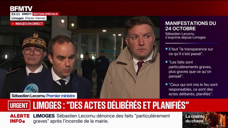 24 octobre: "Demain est un enjeu important de sécurité", détaille Sébastien Lecornu dans la Haute-Vienne