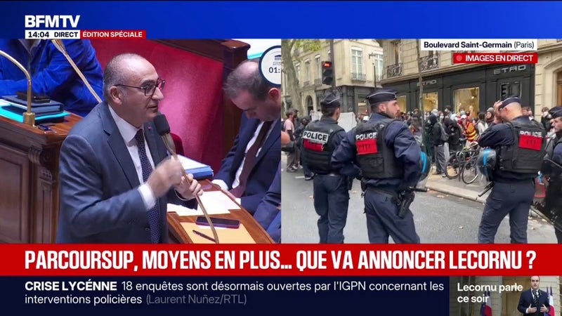 "Évidemment nous allons continuer à déployer un dispositif policier conséquant" face aux casseurs, réaffirme Laurent Nuñez devant les députés