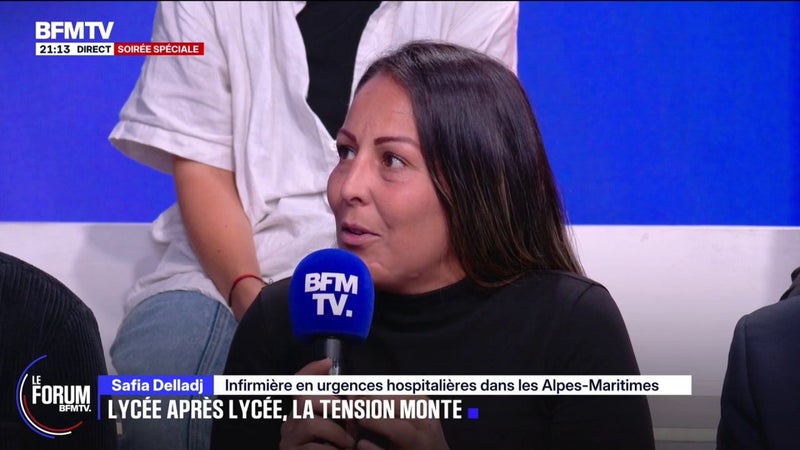 FORUM BFMTV - Colère lycéenne: "La violence n'est pas excusable", assure Safia, infirmière et mère de trois enfants