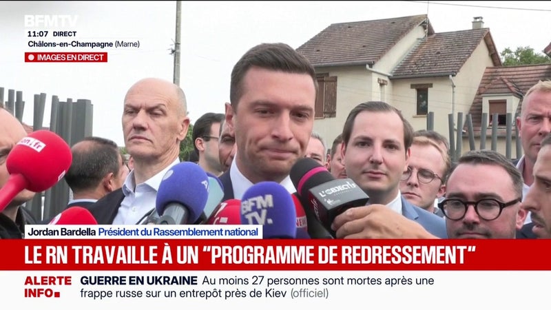 Présidentielle: le président du RN Jordan Bardella assure qu'il mettra "toute son énergie" pour que Marine Le Pen l'emporte en 2027