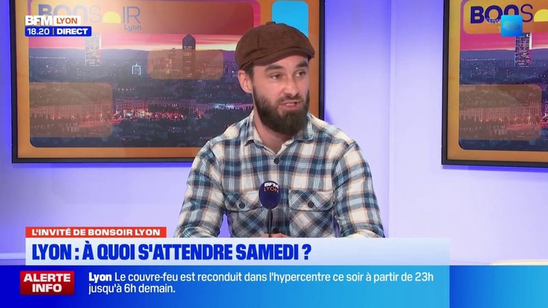Léo Girardin, co-secrétaire Solidaires Rhône, évoque l'interdiction de manifester ce samedi à Lyon