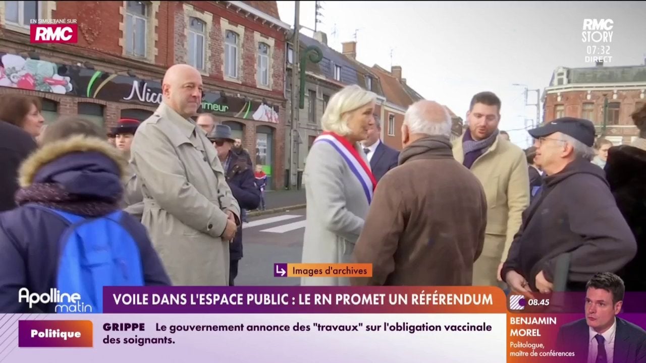 Voile dans l'espace public : le RN promet un référendum