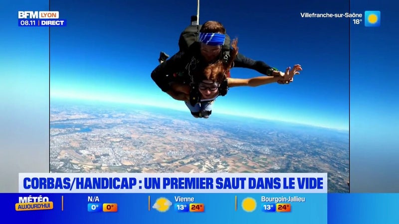 Douze personnes en situation de handicap ont fait leur premier saut dans le vide