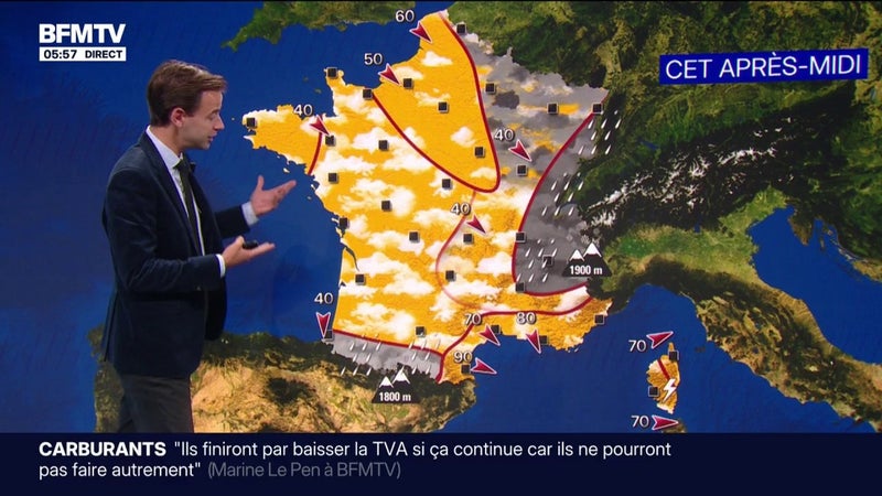 Une baisse des températures et quelques précipitations: la météo du 8 octobre