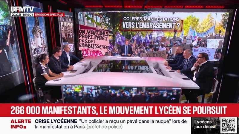 Édition spéciale : 266 000 manifestants, le mouvement lycéen se poursuit - 06/10
