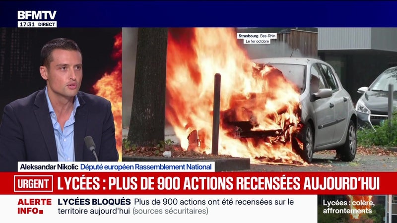 Marschall Truchot : incendies dans des lycées à Nantes, Lyon, Montpellier - 01/10