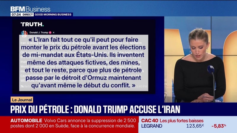 Prix du pétrole en hausse : Donald Trump accuse l’Iran