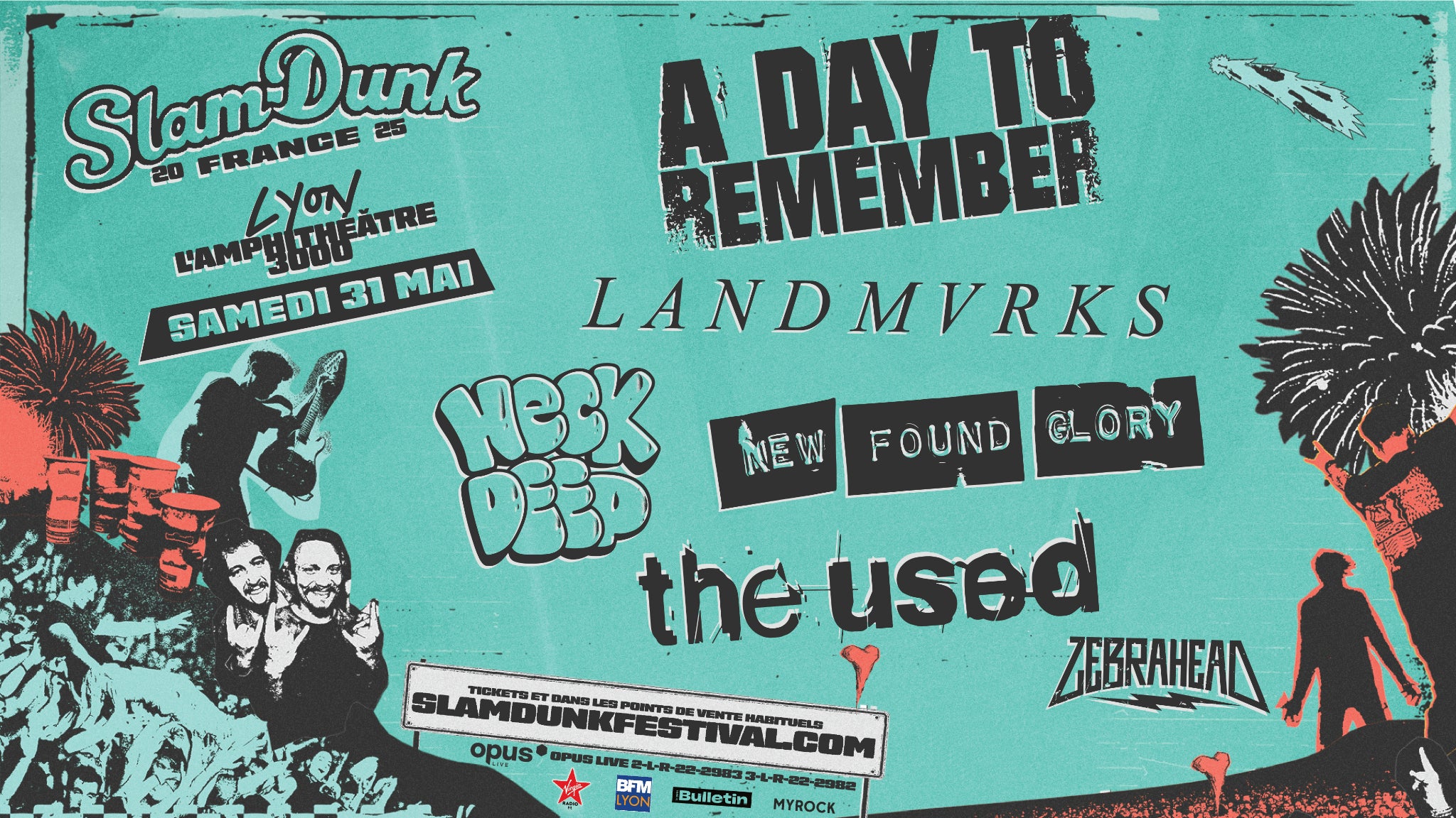 A gagner : Vos places pour le Slam Dunk Festival, l'événement rock de l'année !