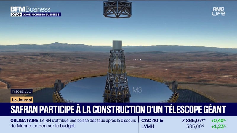 Un télescope géant européen est en partie construit en France