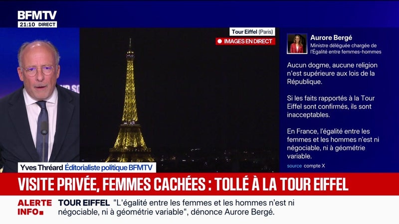 Visite privée, femmes cachées : tollé à la tour Eiffel - 07/09