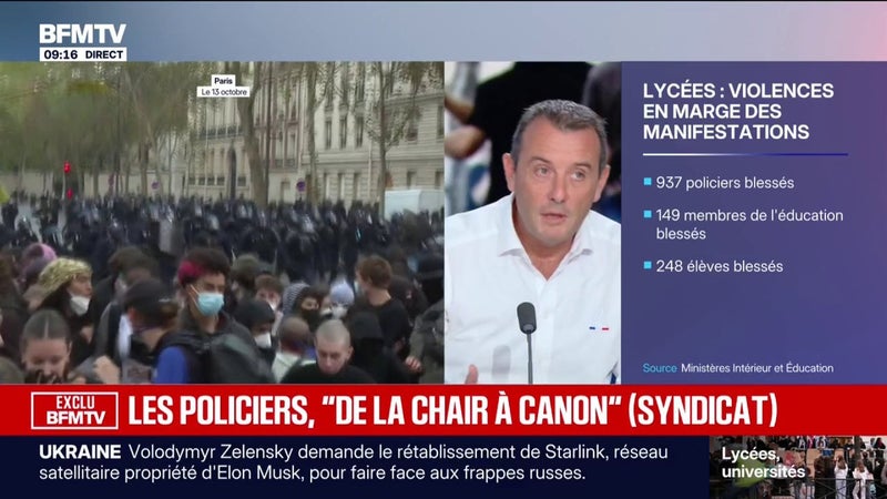 Fabien Vanhemelryck, secrétaire général d’Alliance police nationale, déclare que “certaines autorités sont une honte de la police”