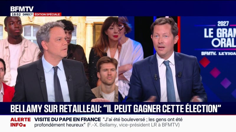 "Je n'ai jamais été macroniste", déclare François-Xavier Bellamy, vice-président des Républicains