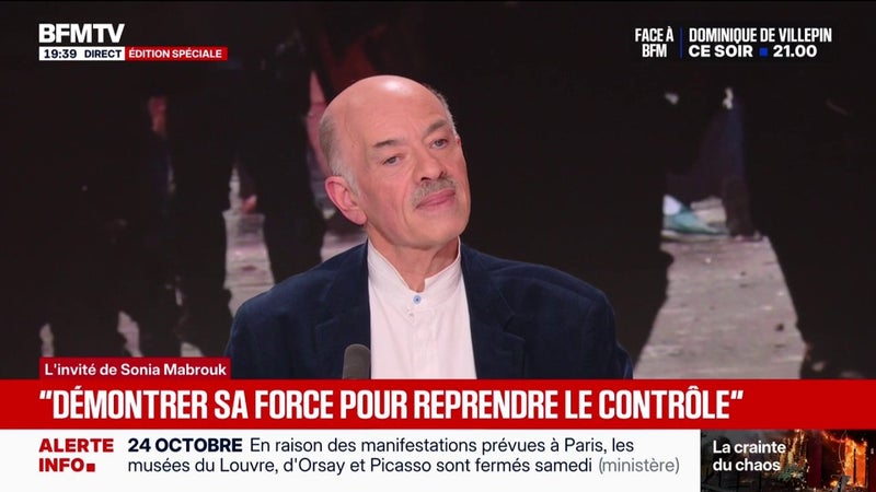 "Il y a un changement très important dans la nature de l'affrontement avec la police", selon Alain Bauer, professeur émérite de criminologie