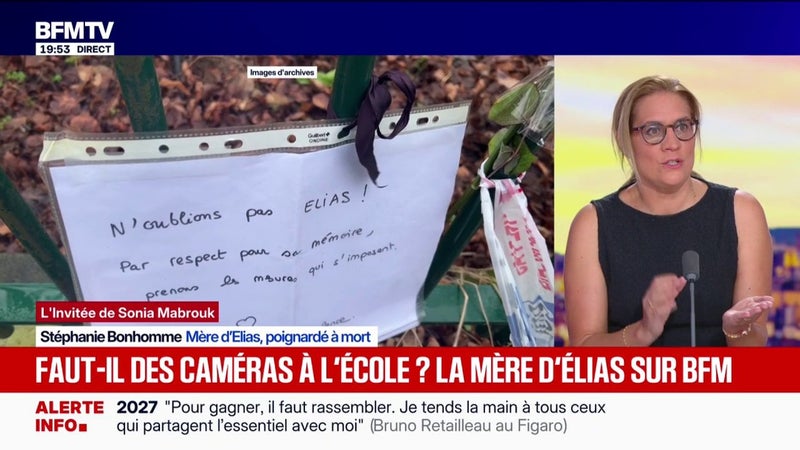 Mineurs délinquants: "Les policiers en ont marre", affirme Stéphanie Bonhomme, mère d'Elias, poignardé à mort