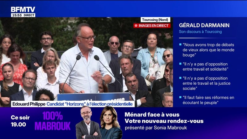 "La politique migratoire de la France doit être beaucoup plus ferme", estime Édouard Philippe, candidat "Horizons" à l'élection présidentielle
