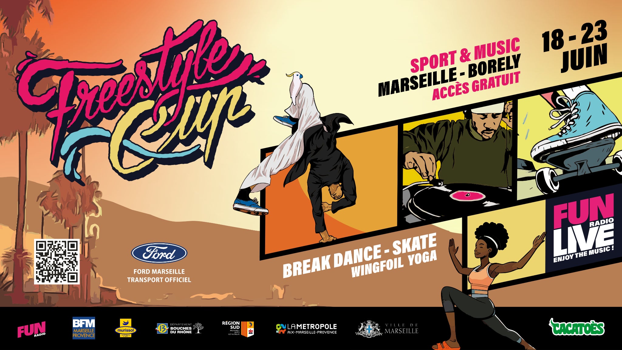 A gagner : vos places pour la Freestyle Cup et vos goodies Cacatoès