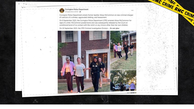 Une enseignante a été arrêtée dans le Tennessee, soupçonnée de viol et de harcèlement sur des élèves mineurs. 