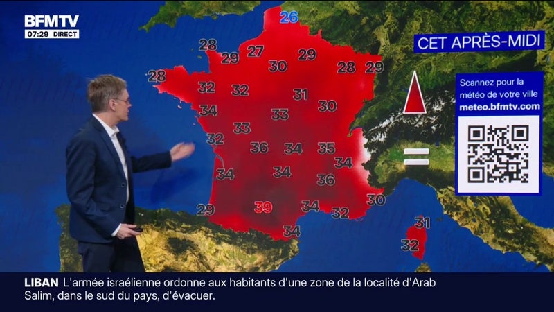 Fortes chaleurs, nuages et quelques gouttes de pluie : la météo de ce dimanche 6 septembre