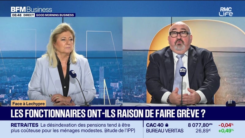 Emmanuel Lechypre face à Hedwige Chevrillon : Les fonctionnaires ont-ils raison de faire la grève ? - 28/09