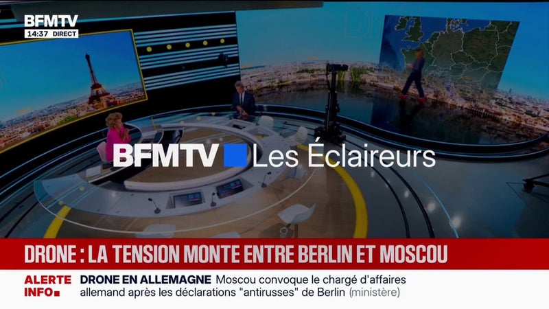 LES ÉCLAIREURS - Drone explosif à l'aéroport de Leipzig: la tension monte entre Berlin et Moscou