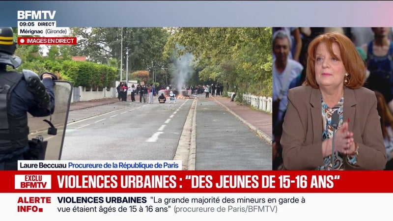 Violences urbaines: la plupart des casseurs sont "inconnus" des services de justice, indique Laure Beccuau, procureure de la République de Paris