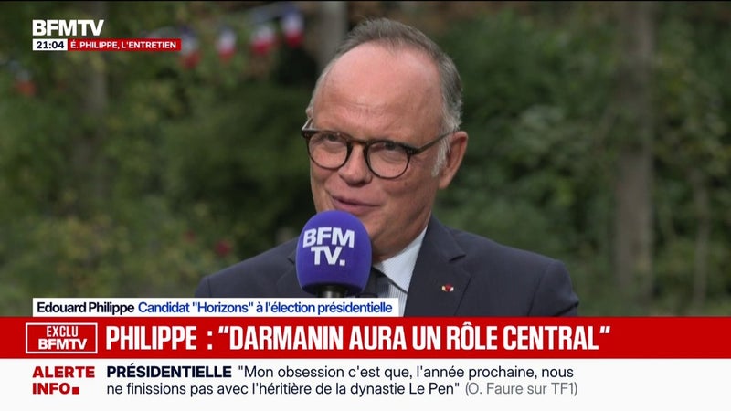 "On doit avoir une politique migratoire plus ferme", déclare Édouard Philippe, candidat "Horizons" à l'élection présidentielle