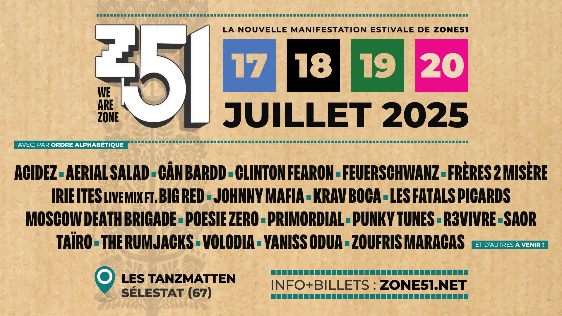 A Gagner : 2 places pour le dimanche 20 juillet au festival Zone51 !