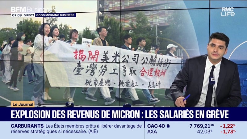 Les salariés de Micron en grève