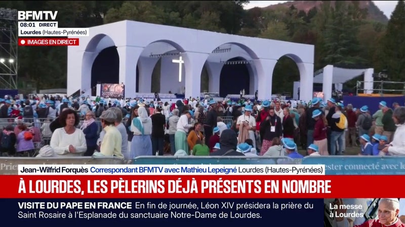 Visite du pape: la messe célébrée par Léon XIV à Lourdes attendue à 11 heures