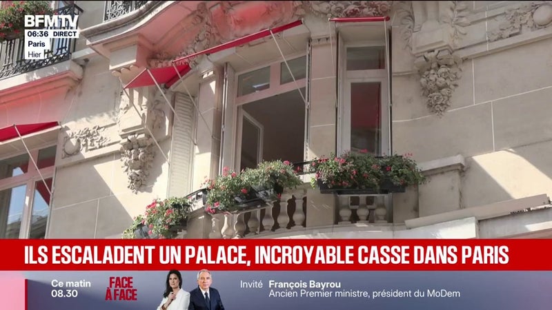 Une chambre du palace Plaza Athénée à Paris a été cambriolée, les auteurs ont réussi à prendre la fuite
