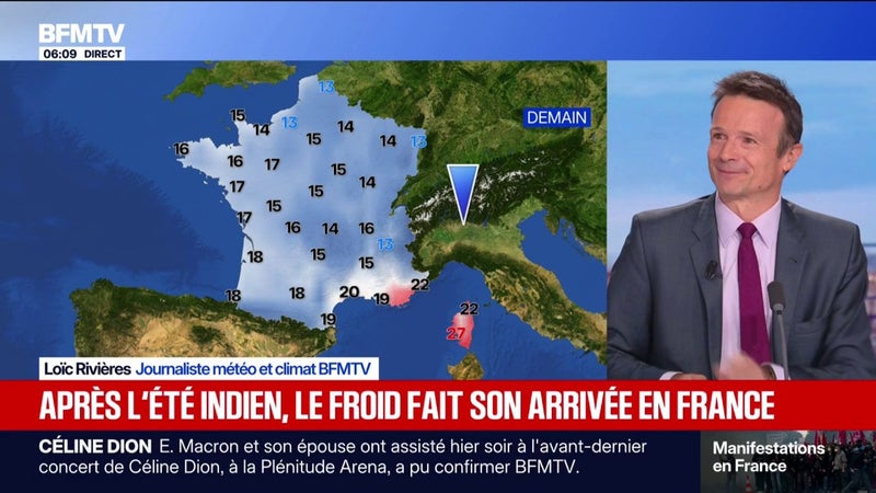 Après l'été indien, le froid fera son retour sur une large partie du pays ce week-end