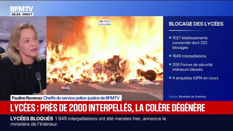 Les organisations appellent à une poursuite du mouvement de blocage des lycées ce vendredi, avant une grande manifestation mardi 6 octobre