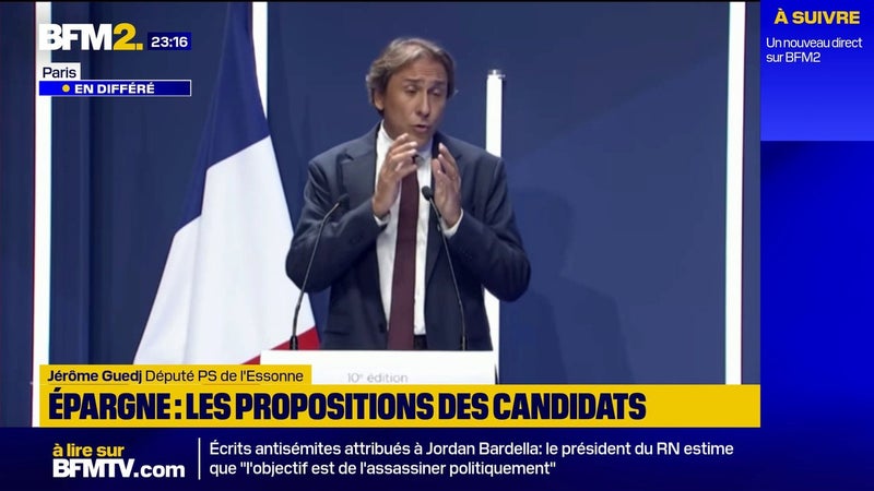 "Je cible la nécessaire augmentation des droits de sucession sur les plus hautes successions" déclare Jérôme Guedj, député socialiste candidat à la présidentielle