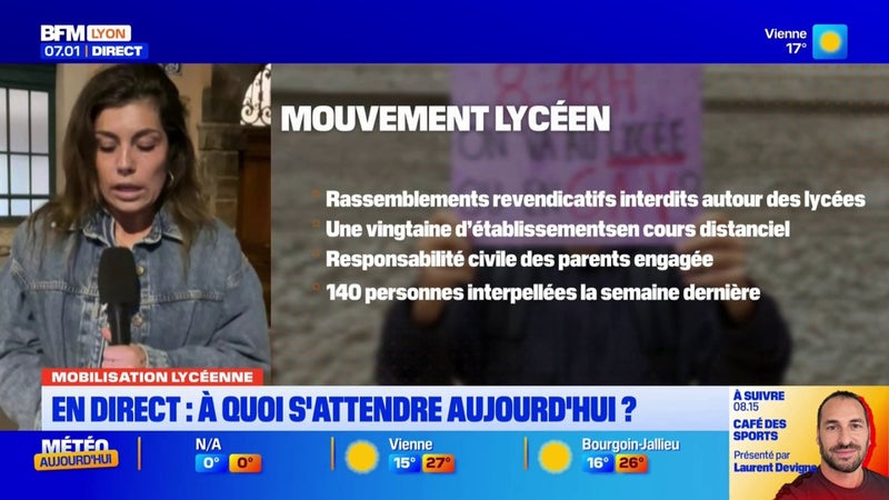 Pour le moment, aucun blocus à Lyon, les lycéens sont en cours, avant la journée de demain