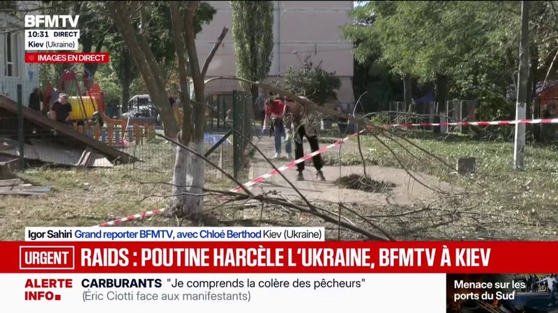 "C'est un cauchemar": une attaque de missiles et de drones russes sur Kiev fait au moins 18 blessés