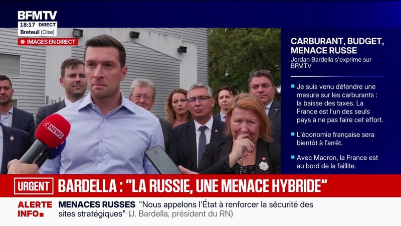 Budget 2027: "Nous allons proposer un contre-budget", annonce Jordan Bardella, président du RN