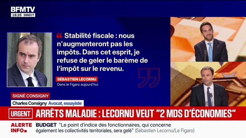 SIGNÉ CONSIGNY - "Effort budgétaire d'environ 54 milliards d'euros": Charles Consigny estime que le Premier ministre "va dans le bon sens"