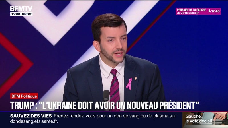 Jean-Philippe Tanguy, député RN de la Somme, espère que "l'Ukraine récupère sa souveraineté pour la paix"