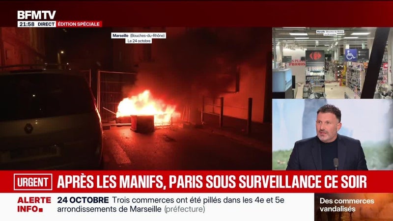 Après les manifs, Paris sous surveillance ce soir - 24/10