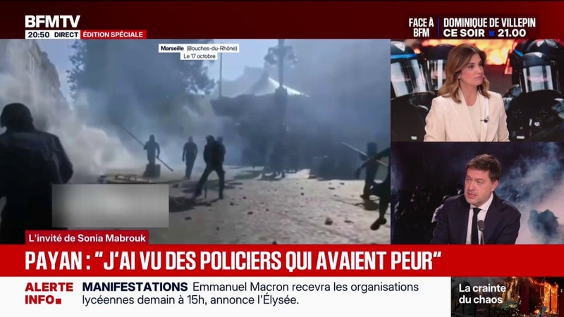 Violences du 17 octobre: "J'ai des policiers municipaux qui ont été aux urgences", témoigne Benoît Payan, maire Divers Gauche de Marseille