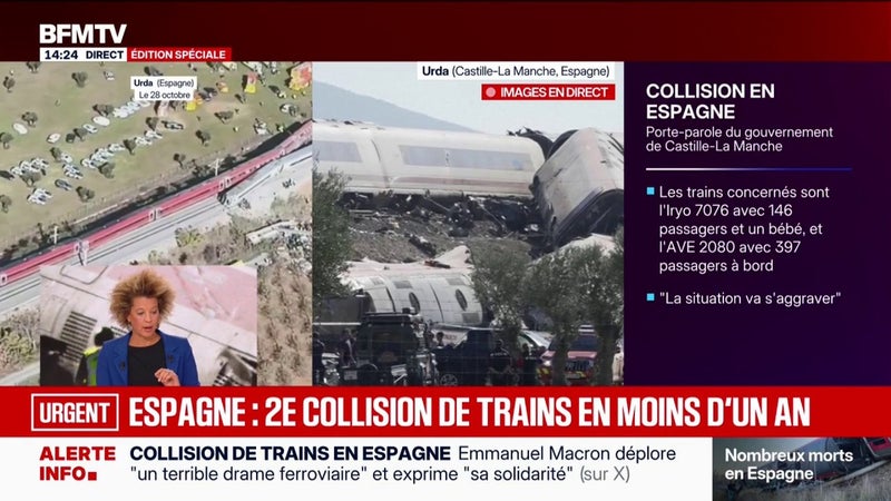 Un deuil national de trois jours décrété en Andalousie après l'accident de trains