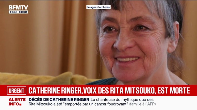 Catherine Ringer, chanteuse des Rita Mitsouko, est décédée d'un cancer à 68 ans