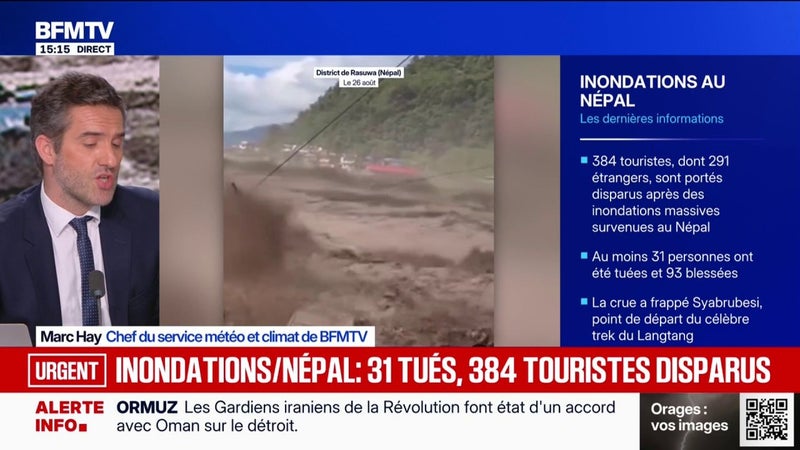 Inondations meurtrières au Népal: un tremblement de terre à l'origine du torrent de boue