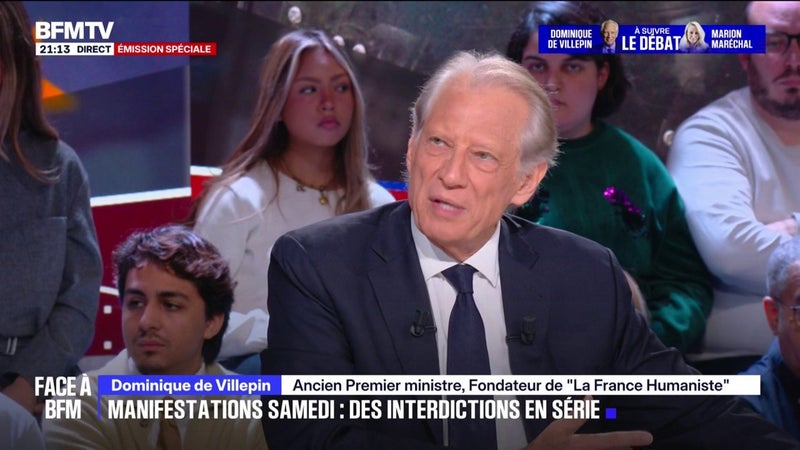 Dominique de Villepin, ancien Premier ministre, veut "introduire dans les manifestations des magistrats"