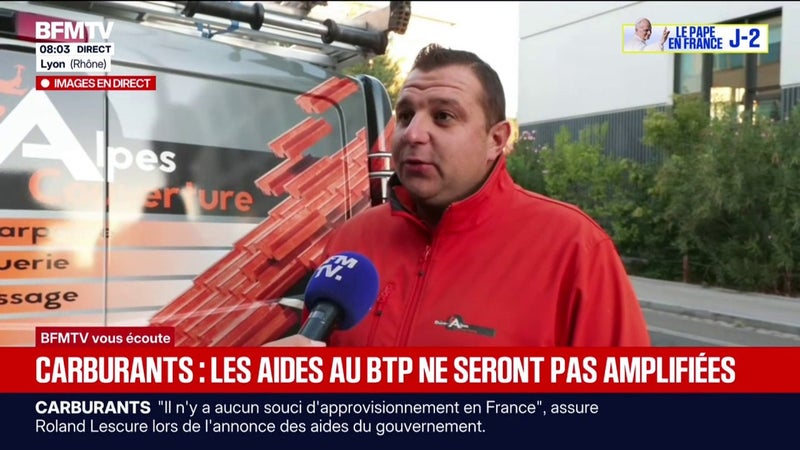 "Si ça continue comme ça, on va peut-être refuser des chantiers faute de carburant": le secteur du BTP durement touché par la flambée des prix des carburants