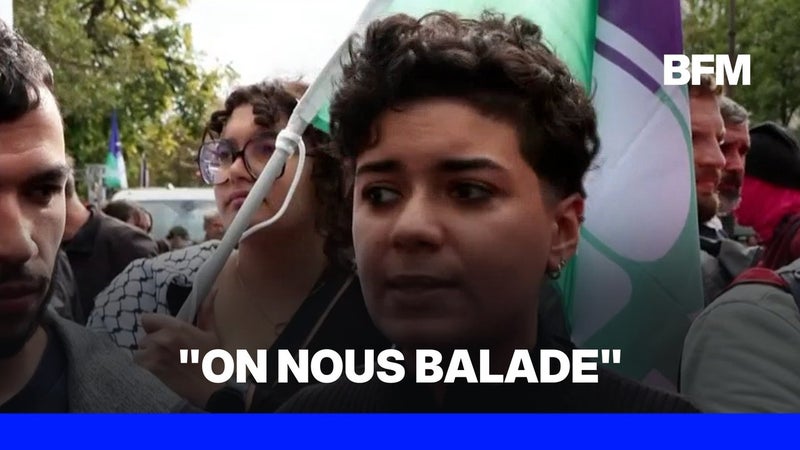 Mobilisation lycéenne et étudiante: "On nous balade", dénonce Sabrine Kharbach, porte-parole de l'Union étudiante