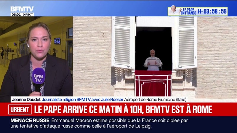 Le pape arrive ce matin à 10h à Orly