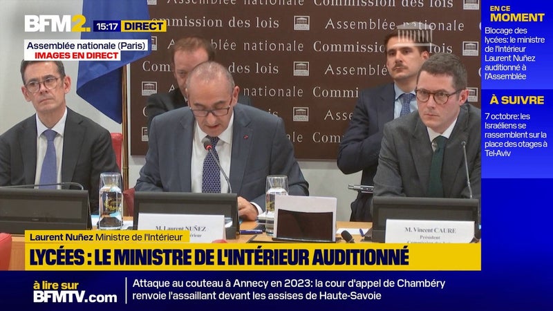 Blocage des lycées: "Quand il y a des violences et des dégradations, nous intervenons, c'est la règle" déclare Laurent Nuñez