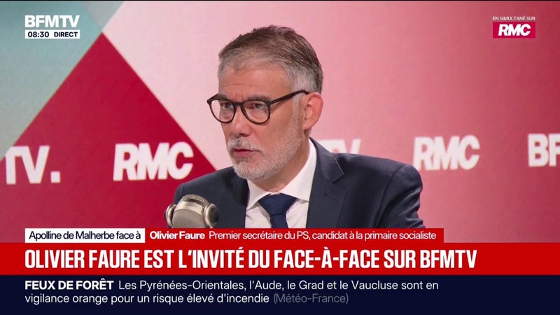 "J'ai voulu cette primaire", affirme Olivier Faure, Premier secrétaire du PS et candidat à la primaire socialiste