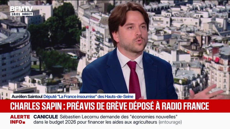 Grève à France Inter: "Ils ne le font pas pour rien", estime Aurélien Saintoul, député LFI